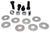#10 Aluminum Side Mount Bracket Hanger Kit WITH BOLTS Left & Right Sides 3,500# Torflex Trailer Axles Dexter (3-304-305-B-KIT)