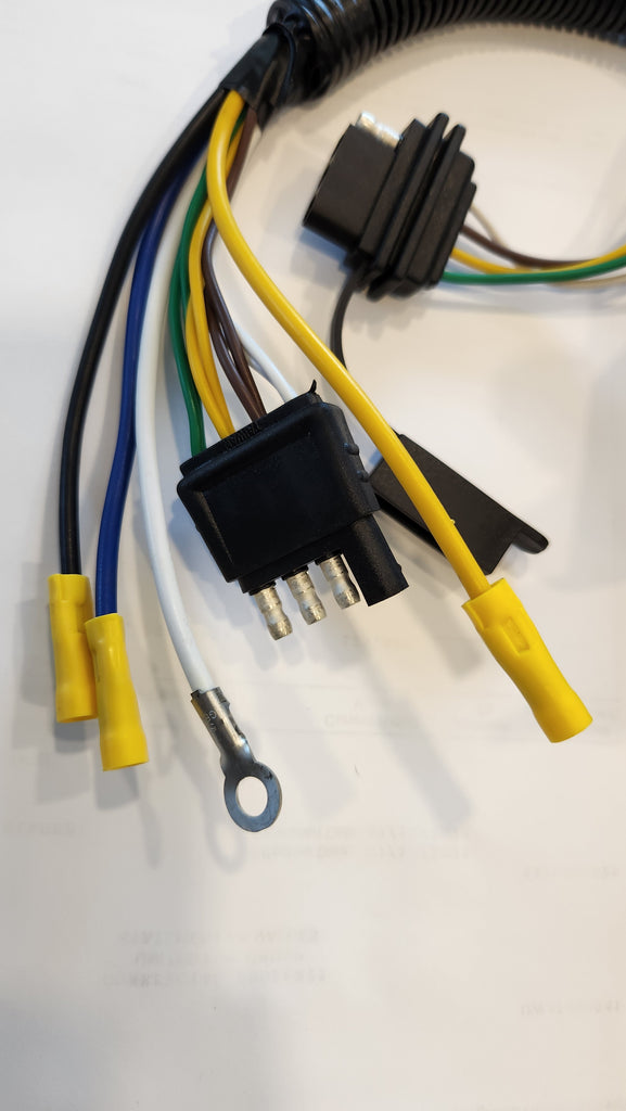 Truck 7 way +/4way trailer plug to use with standard 4 way plug to add brakes (F7K4)