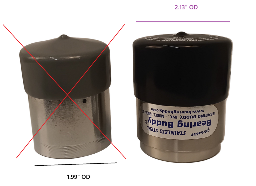 Two 1.98 Trailer Wheel Bearing Buddy Protector Bras (19B)