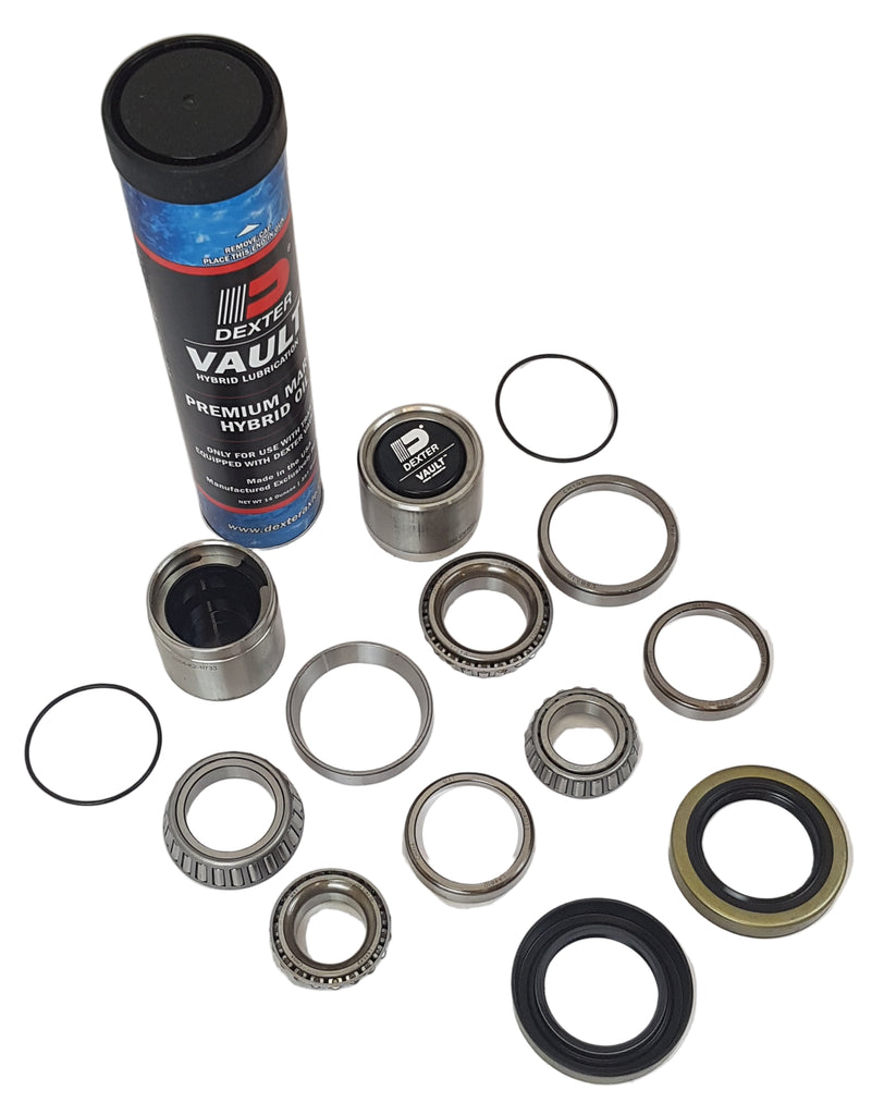 1.98 UFP Kit w/Caps O-rings Tube of Grease 1.68" x 2.56" Seals Bearings Races (BK2-256-GREASE+SLEEVES)