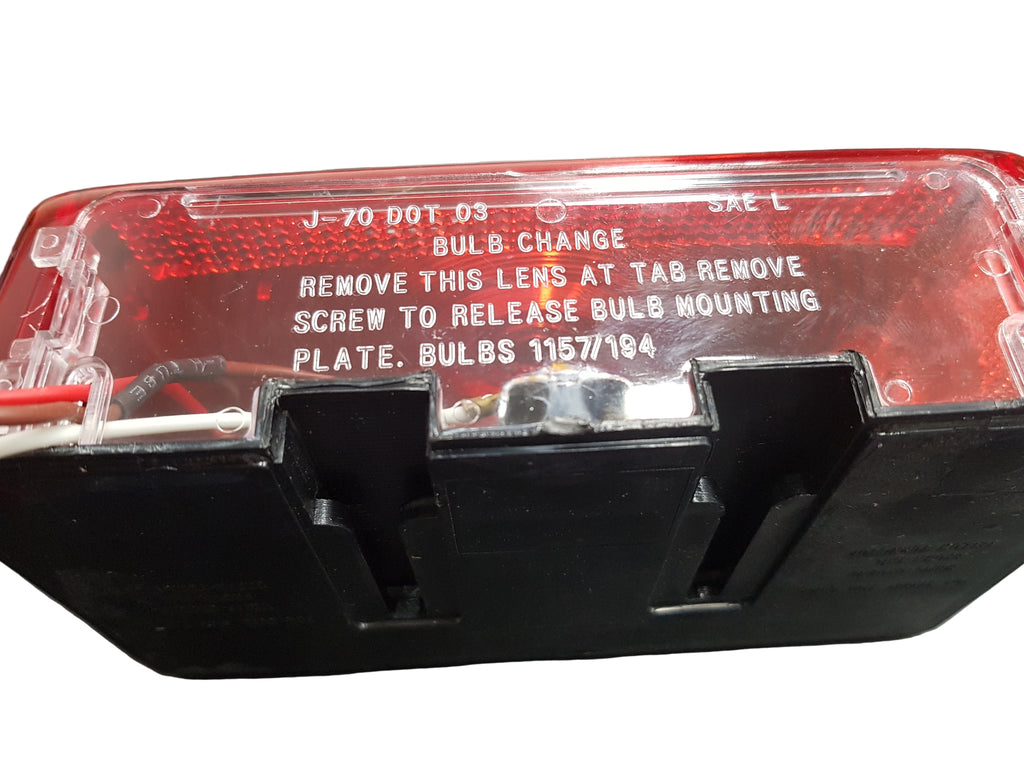 Pair Trailer Stop Turn Tail Lights – Jammy J-70 & J-70-L Box Style – Red Left & Right Set (J-70+J-70-L)