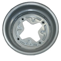 Dexstar 14" X 5.5" Vintage Style Rim 4 x 4, -9 Silver Trailer Wheel (20312)