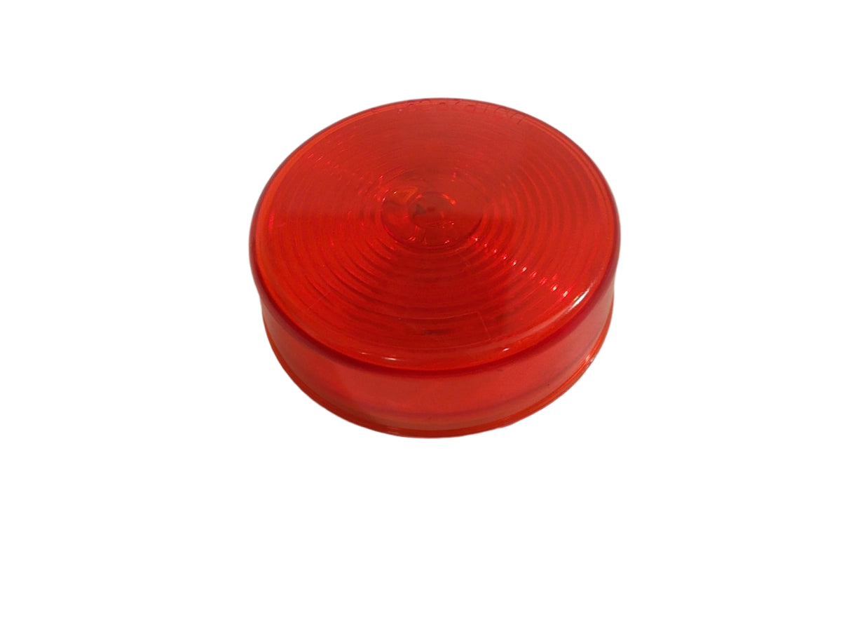 Sealed 2" x 11/16" Round Trailer Red Clearance/Side Marker Light Flush Mount (203221)
