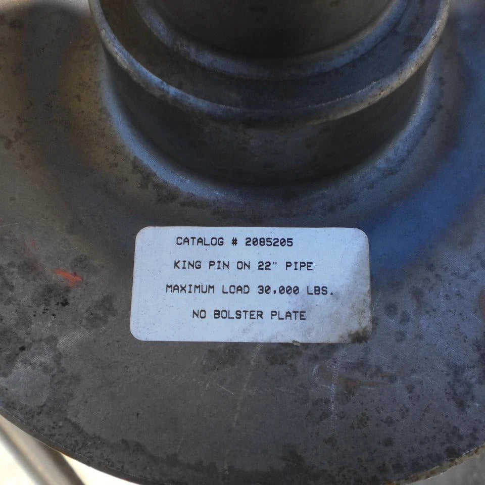Round Gooseneck to Kingpin Adapter – 30,000 lb Capacity – 4" Tube – 22" Length (2085205)