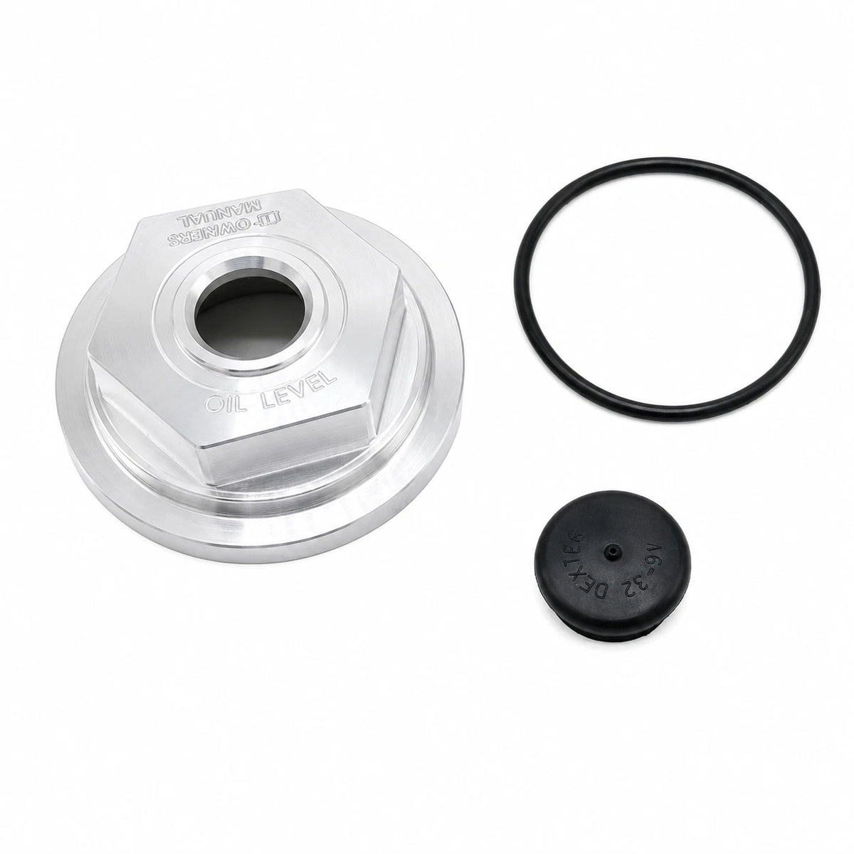 Two - 2-7/8" BILLET ALUMINUM Oil Cap Fit Dexter 21-35 Trailer Axle Bearing Hub 6K-8K (21-35 Billet-KITX2)