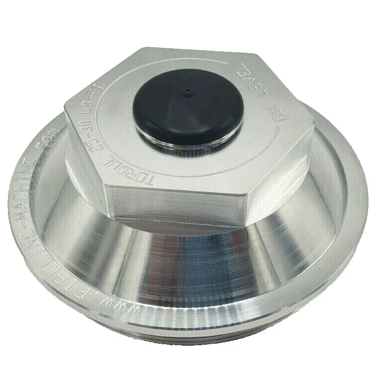 4.0" Billet Aluminum Oil Bath Cap Kit — 4"-12 Thread for 10K–15K Trailer Axles (21-36 Billet-KIT)