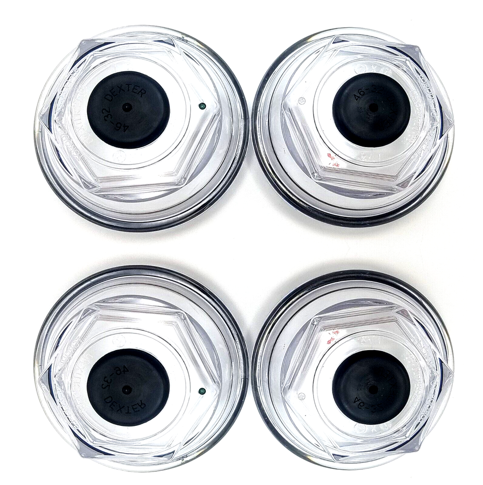 X4(FOUR) 3.5" Oil Bath Cap Trailer Axle Dexter 9K 10K 8-415 430 After 2009 (21-88-KIT-LOTOF4)