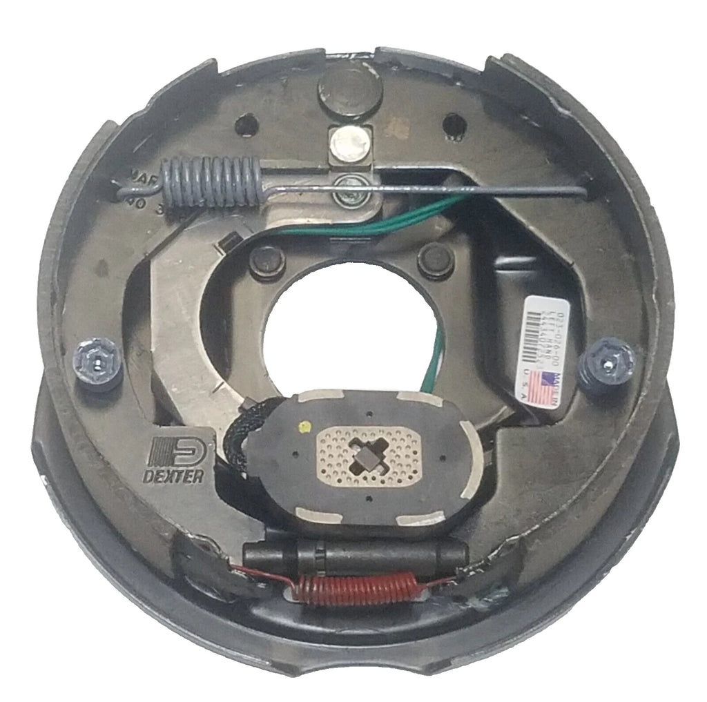 4 x DEXTER 3500# Trailer Axle Brake 10"x2.2" Electric Backing plate Complete (23-26 + 23-27-LOTOF2)