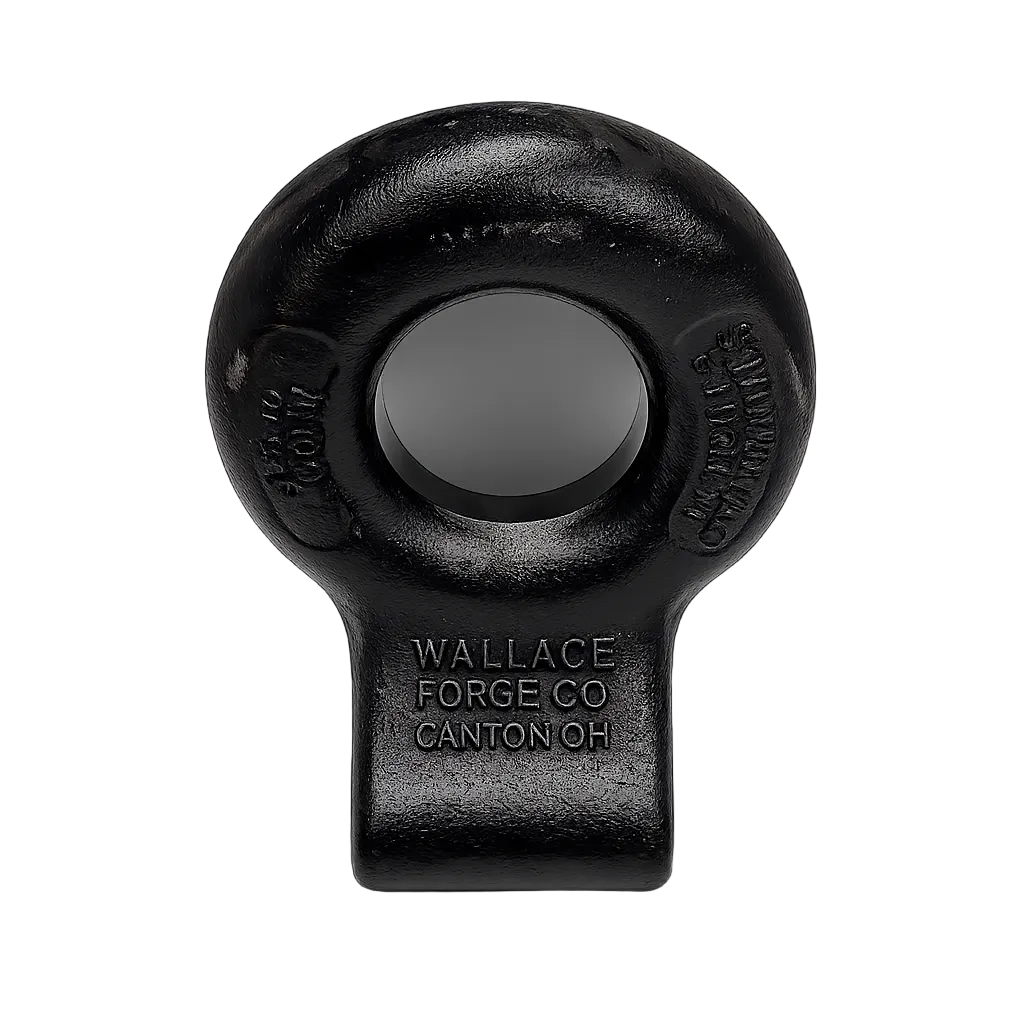 Heavy Duty Adjustable 2.5" Forged Pintle Ring with Channel 30000# 30K Heavy Duty (2374143E-C-KIT)