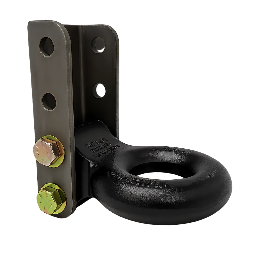 Heavy Duty Adjustable 2.5" Forged Pintle Ring with Channel 30000# 30K Heavy Duty (2374143E-C-KIT)