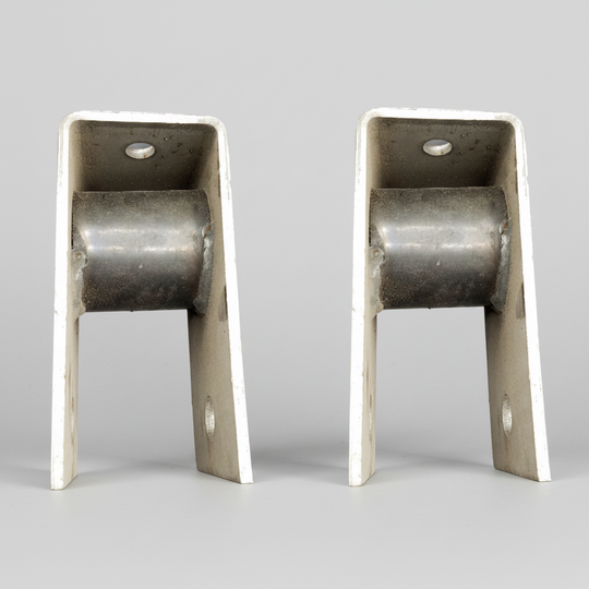 Two - Front Hanger for 3" Slipper Springs — 6-1/4" Tall — 1" Bolt Hole (28-67-4LOTOF2)