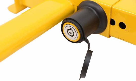 Trailer Wheel Lock, Steel, Keyed Unique, Fits 6-3/4"-10-1/2" Wide Tires - 2 Keys (288-02020)