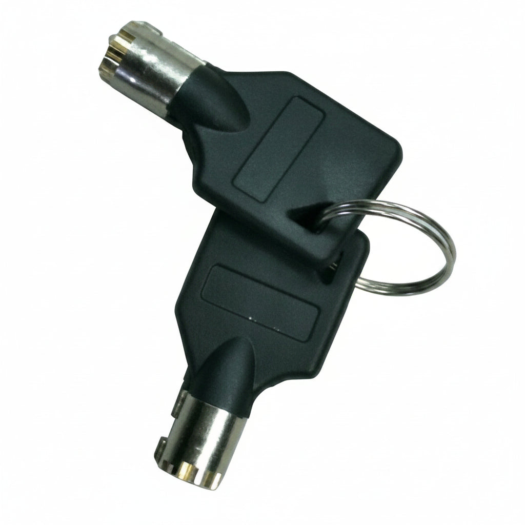Trailer Wheel Lock, Steel, Keyed Unique, Fits 6-3/4"-10-1/2" Wide Tires - 2 Keys (288-02020)