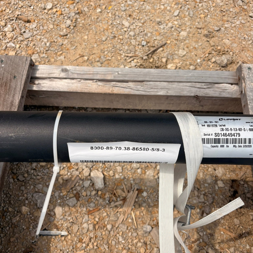 NEW Lippert 8,000 lb Trailer Axle - 89" HF - 70.38" SC - Electric Brake - Grease