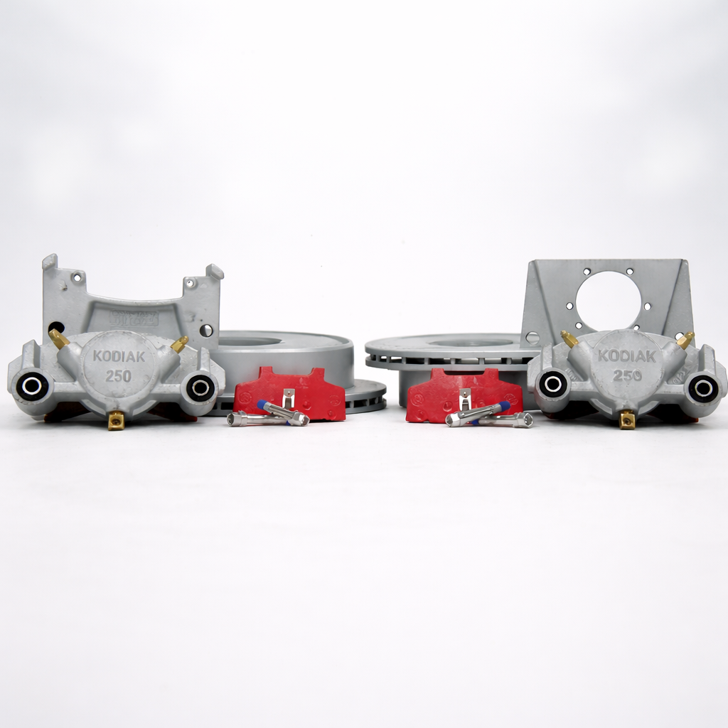 Kodiak 13" Disc Brake Kit 8-Lug 7,000 lb Dacromet Two-Wheel Set Cap Style Rotor (2/R-133-7-8-DDD-K)