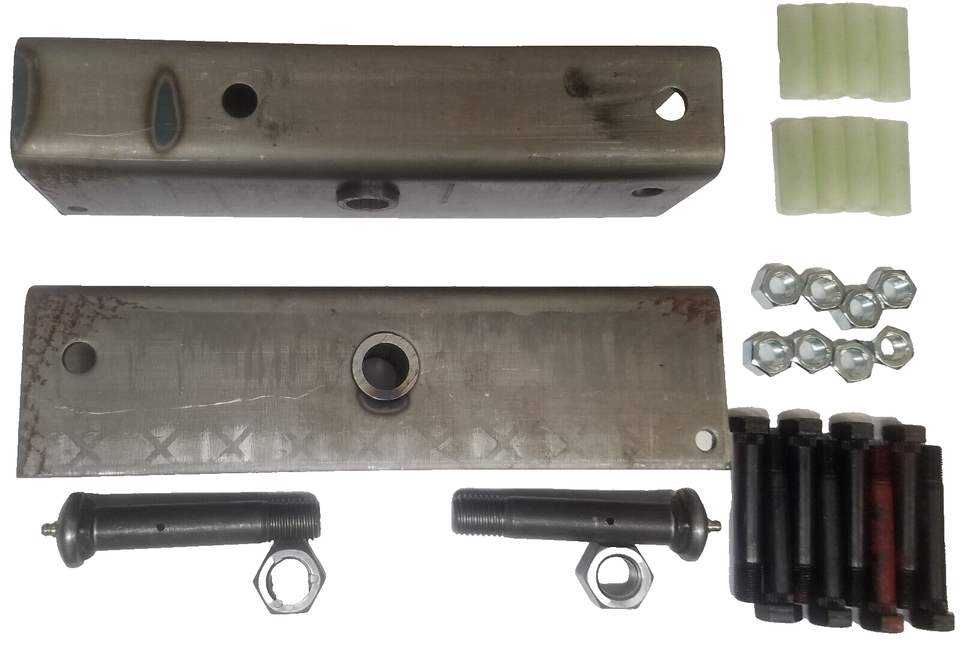 IN STORE PICK UP ONLY - (EQ-13-REBUILD-KIT) Pair of Equalizers for 2" Wide Slipper Spring 13" Long 7/8" Center Hole W/Nuts & Bolts