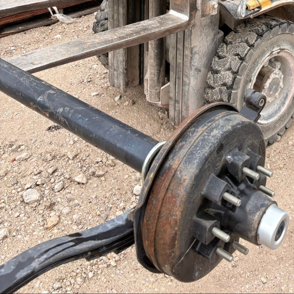 NEW Lippert 6,000 lb Complete Trailer Axle - 93" HF - 79" SC - Electric Brakes