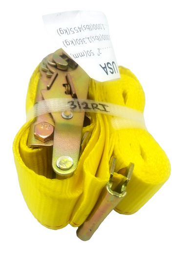 2" x 20" 3M VAN LASHING RATCHET ASSMBLY W/E CLIPS (320RI)