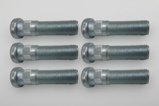 Pack of 6 Drive-In Wheel Studs — 1/2"-20 Thread, 0.561" Spline, 2" Long (33038U-6)