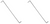 Pair (2) of UFP DB42 Disc Brake Caliper Retainer Wire #33155 Boat Trailer Replacement (33155U-2)