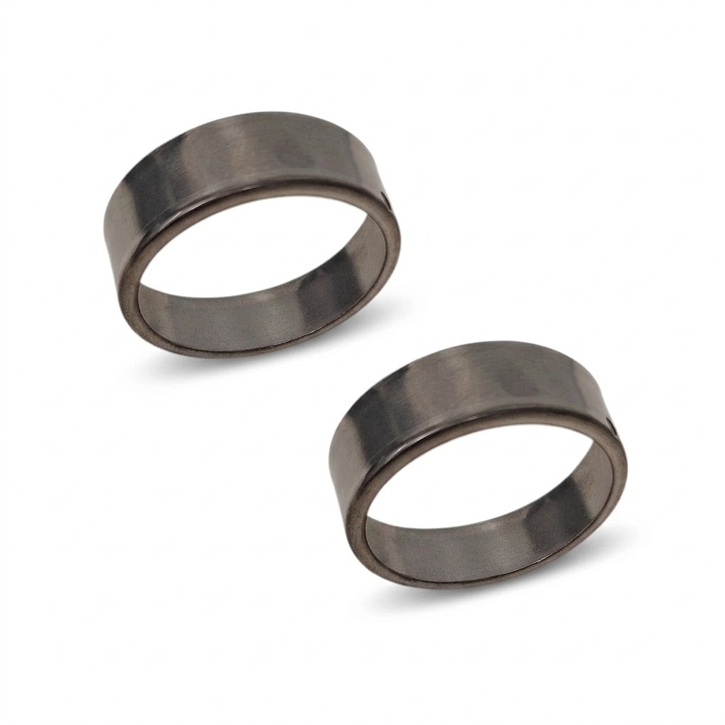 Pair of Stainless Steel Wear Sleeve Ring W/Lube Hole UFP 5200 6000 Trailer Axle Grease Seal 2.125" OD 2.03" ID (33304U-2)