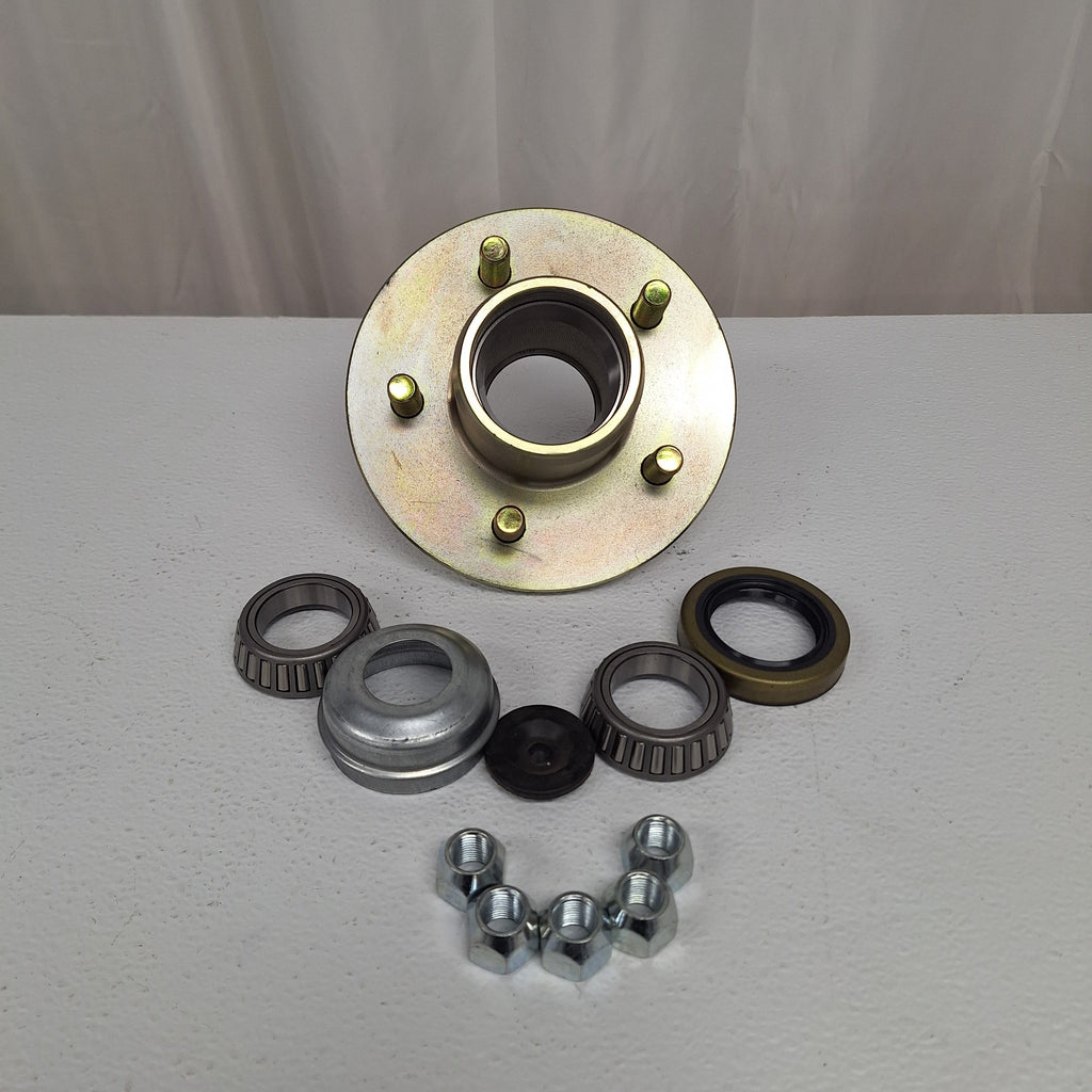 4200# 5 x 4.5 UFP L68149 Straight Spindle Hub Trailer Axle Load Rite Boat 1.375" (33667U-KIT)