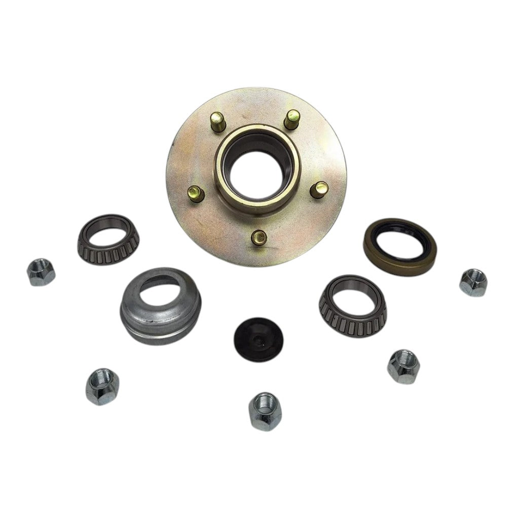 4200# 5 x 4.5 UFP L68149 Straight Spindle Hub Trailer Axle Load Rite Boat 1.375" (33667U-KIT)