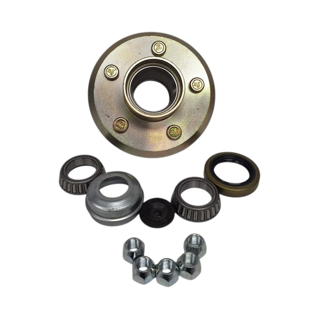 4200# 5 x 4.5 UFP L68149 Straight Spindle Hub Trailer Axle Load Rite Boat 1.375" (33667U-KIT)