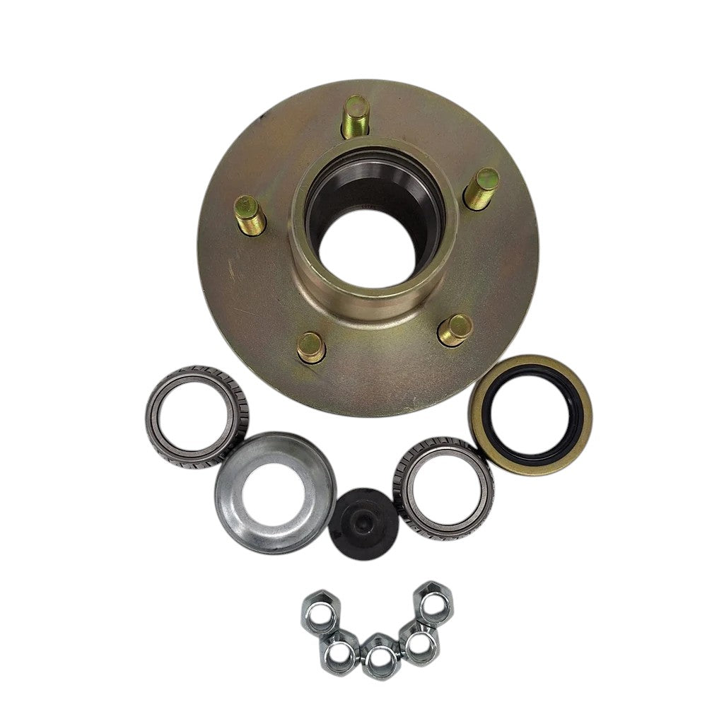 4200# 5 x 4.5 UFP L68149 Straight Spindle Hub Trailer Axle Load Rite Boat 1.375" (33667U-KIT)
