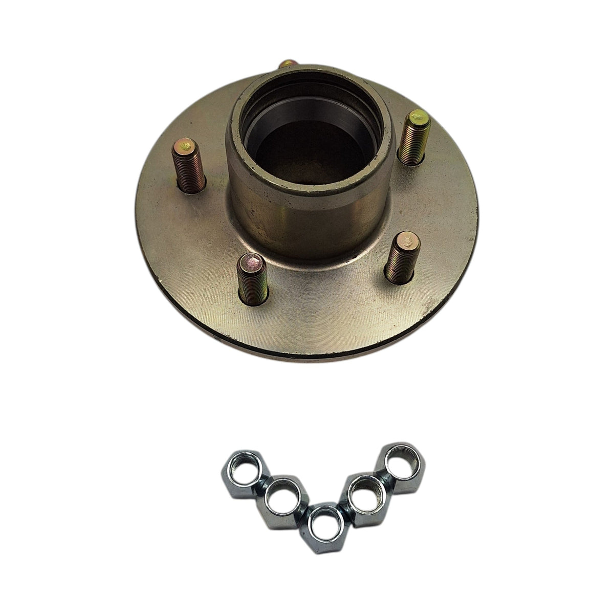 33667U-L Idler Hub with Lug Nuts – 3,500 lb – 5 on 4.5 – 1/2" Stud – 68149 / 32373 (33667U-L)