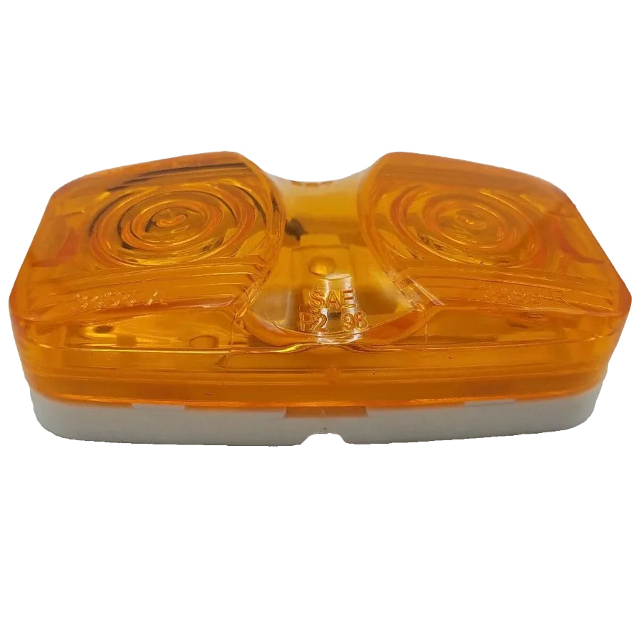 Amber Dual Bulb Incandescent Clearance / Marker Light for Trailers (34-003440)