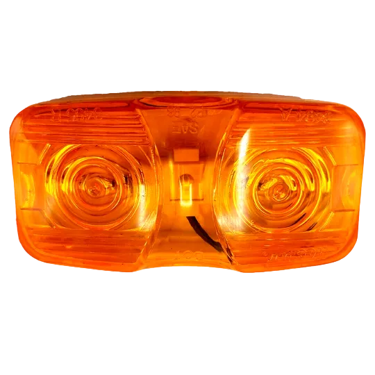 Amber Dual Bulb Incandescent Clearance / Marker Light for Trailers (34-003440)
