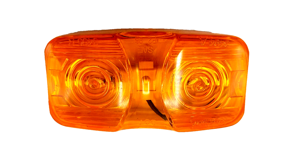 Amber Duel Bulb Incandescent Clearance/Marker Light For Trailers (34-003440)