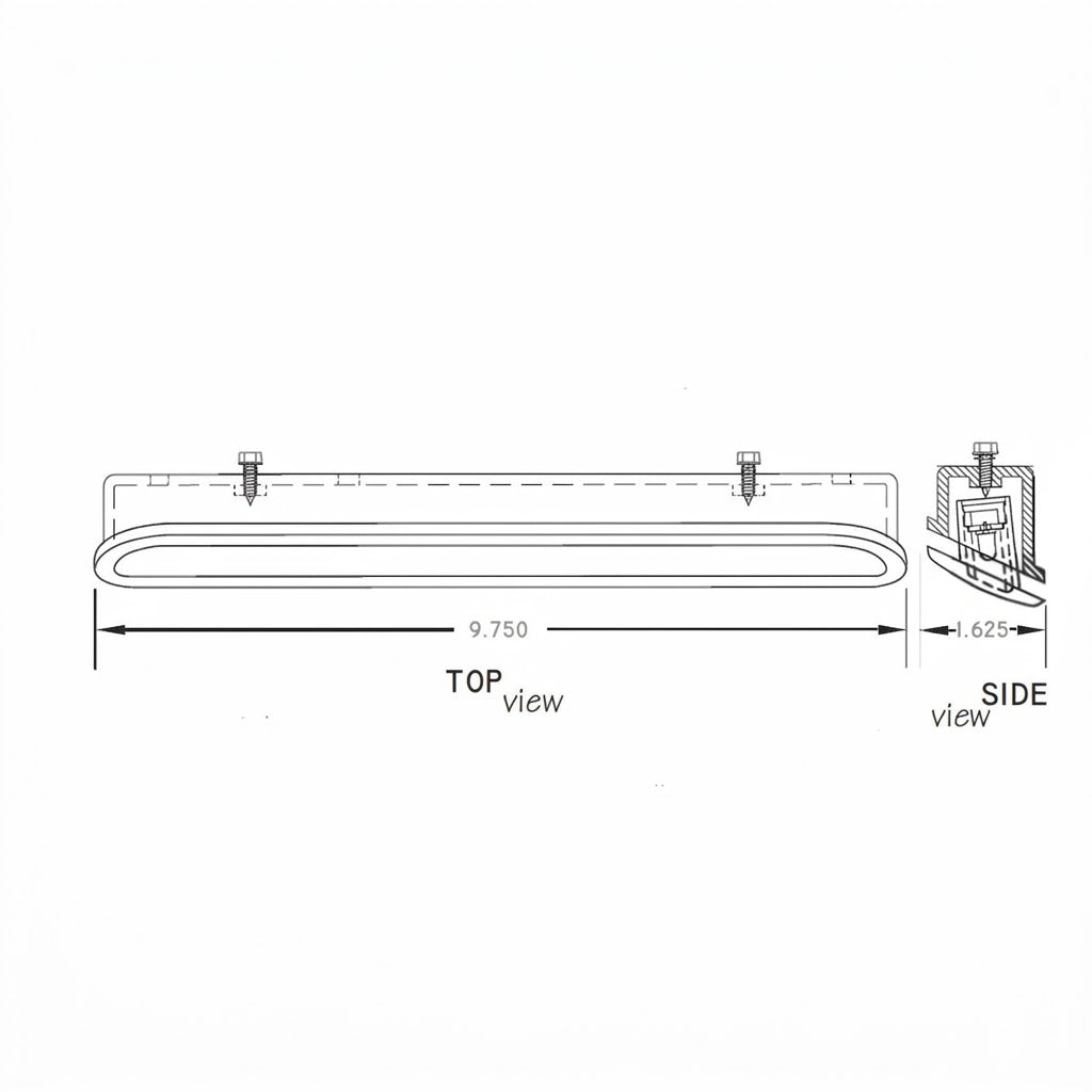 Red LED Truck Cap Topper 3rd Brake Light RV Camper Winnebago 10" long ATC (AT-LED 28X30-01)