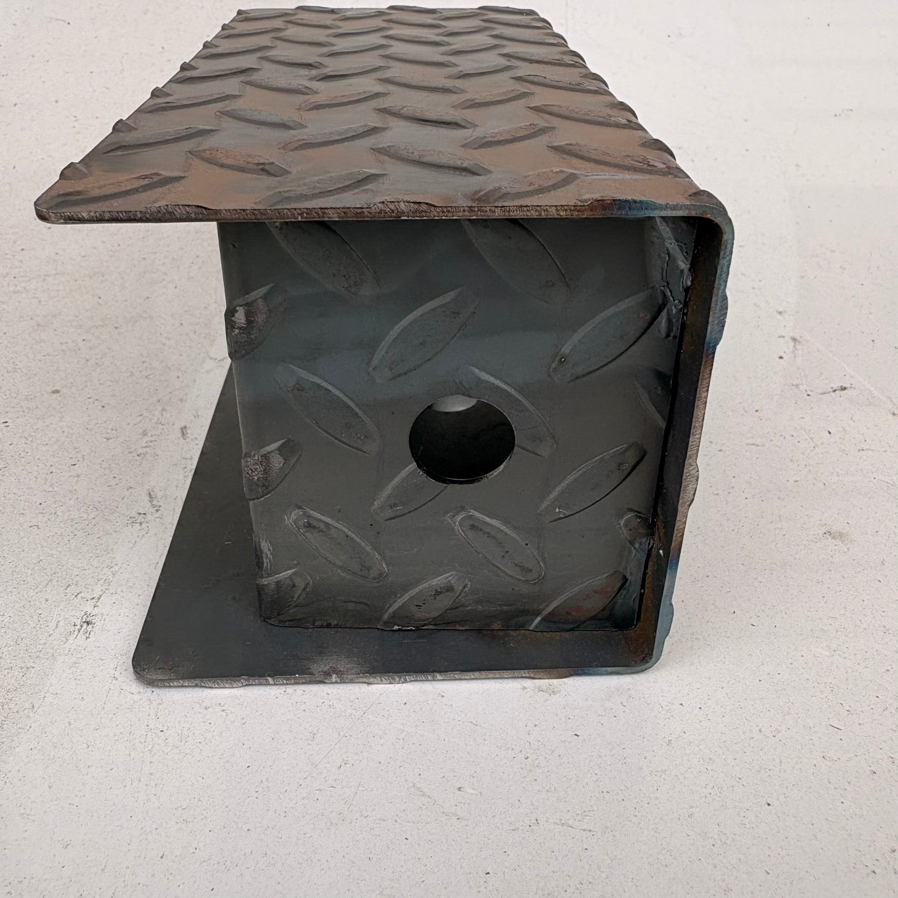 MEB Steel Diamond Plate Trailer Light Box – Passenger Side