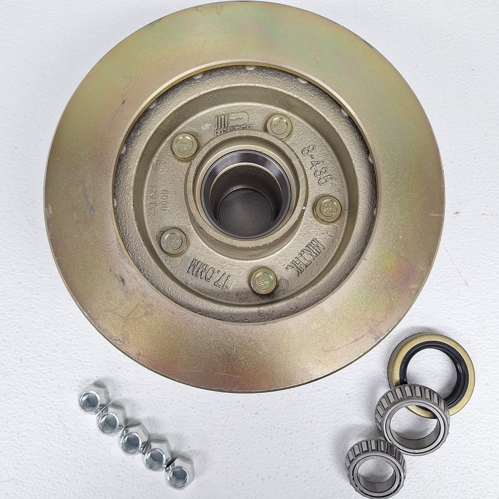 UFP by Dexter DB-35 5-Lug 10 Zinc Plated Rotor Assembly #41019 3700LB (41019U-KIT)