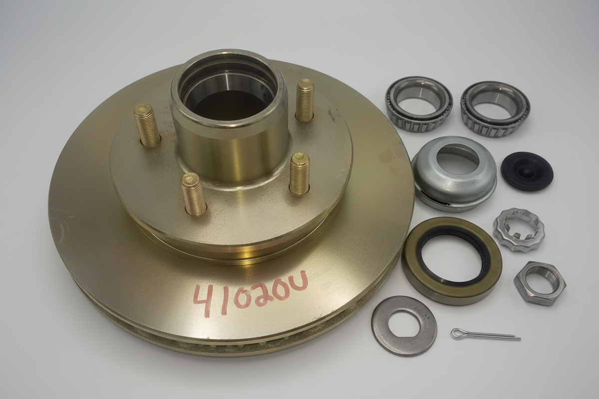 10.25" Rotor for STRAIGHT SPINDLE with L68149 Bearings, Seal, & Cap (41020-KIT)