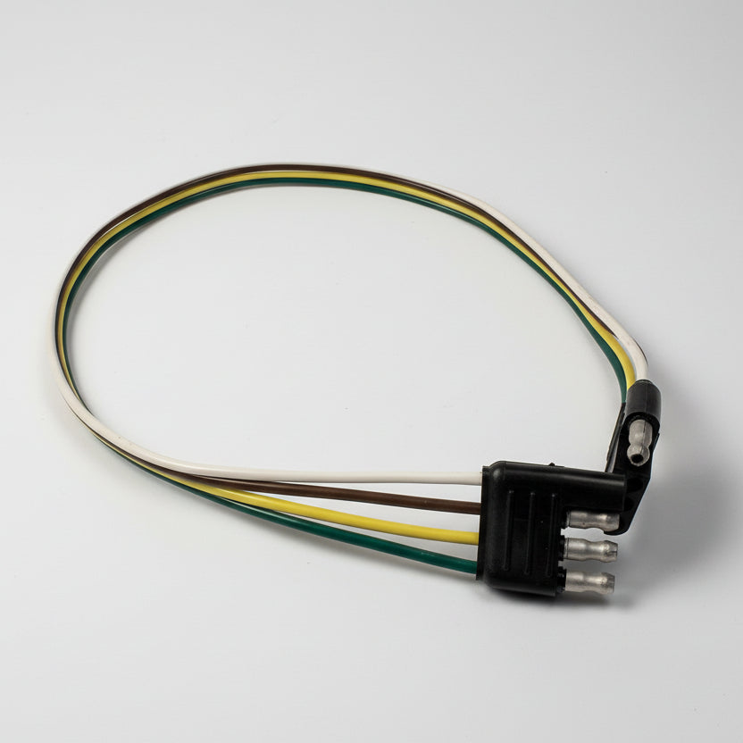 24" 4 way Flat Trailer Extension Male/Female Plug wire cord Camper RV connector (412-24)