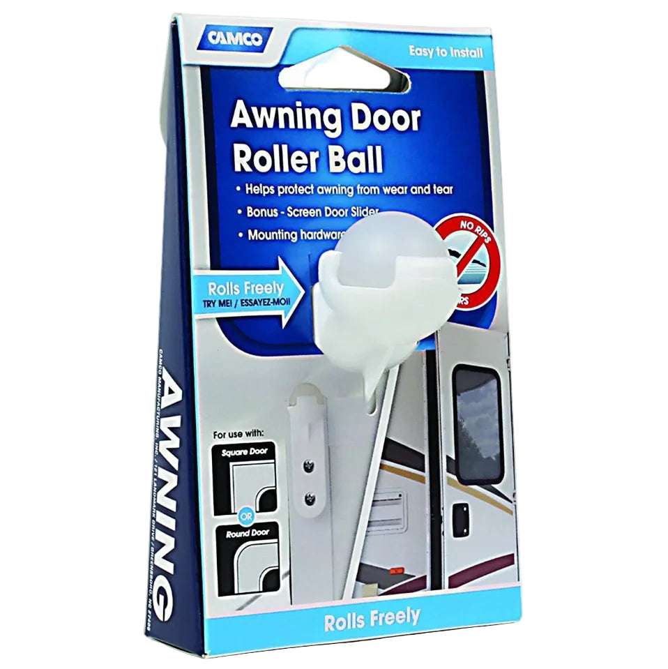 Camco Awning Trailer Door Roller Ball with Screen Door Slide (42005)