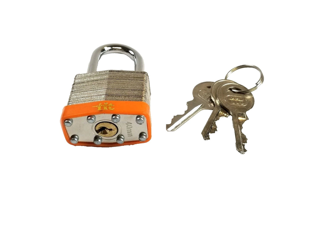 4-Pack - Laminated Steel Padlocks, 1-1/2", Keyed Alike (42065-4)