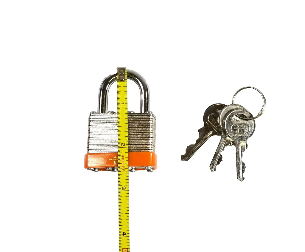 4-Pack - Laminated Steel Padlocks, 1-1/2", Keyed Alike (42065-4)