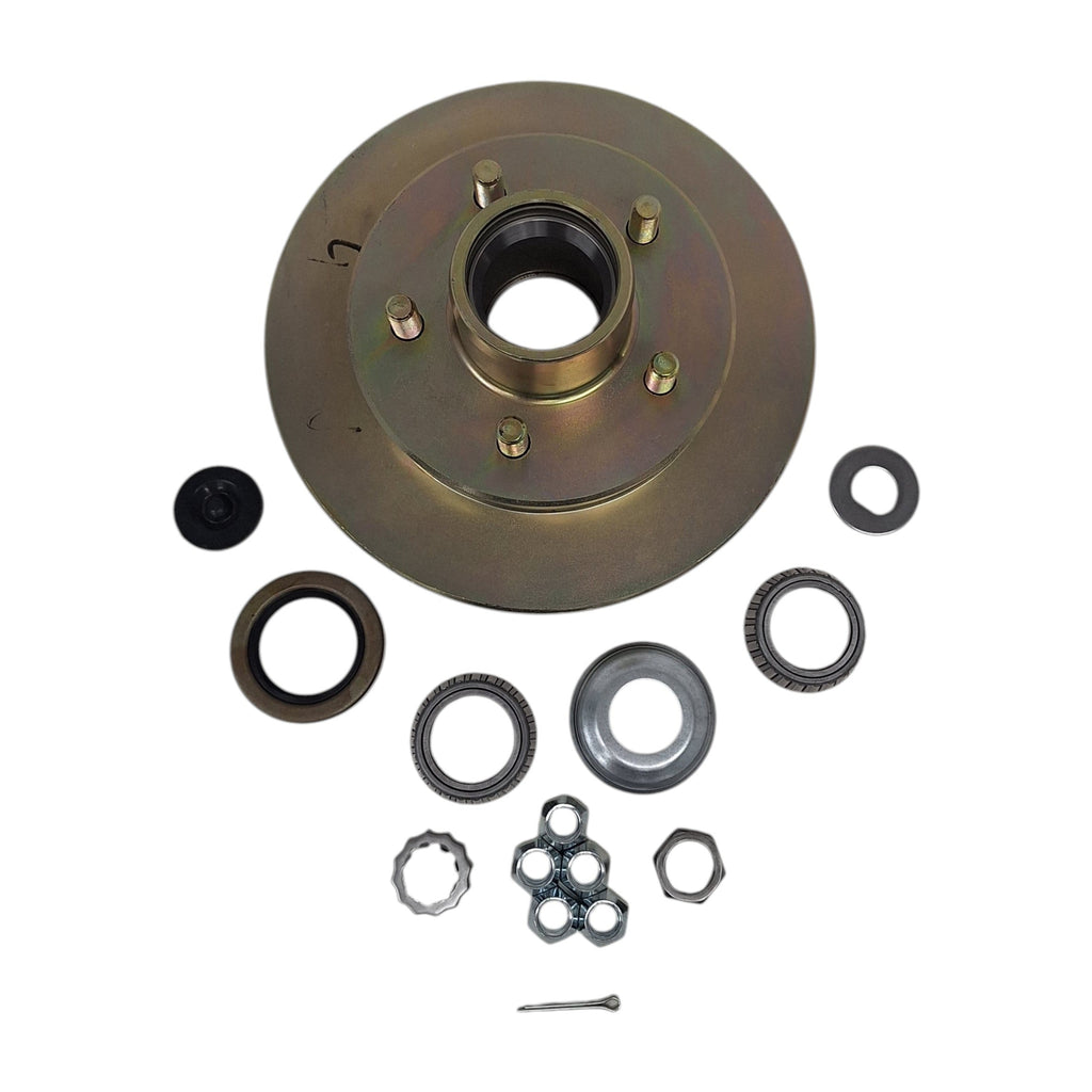 UFP DB35 5-Lug Trailer Hub Rotor Kit | 3500-4200 lb Marine Axle Rebuild