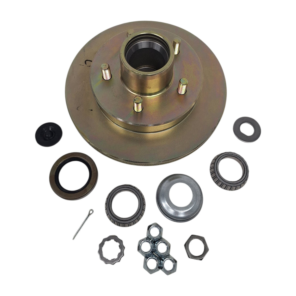 UFP DB35 5-Lug Trailer Hub Rotor Kit | 3500-4200 lb Marine Axle Rebuild
