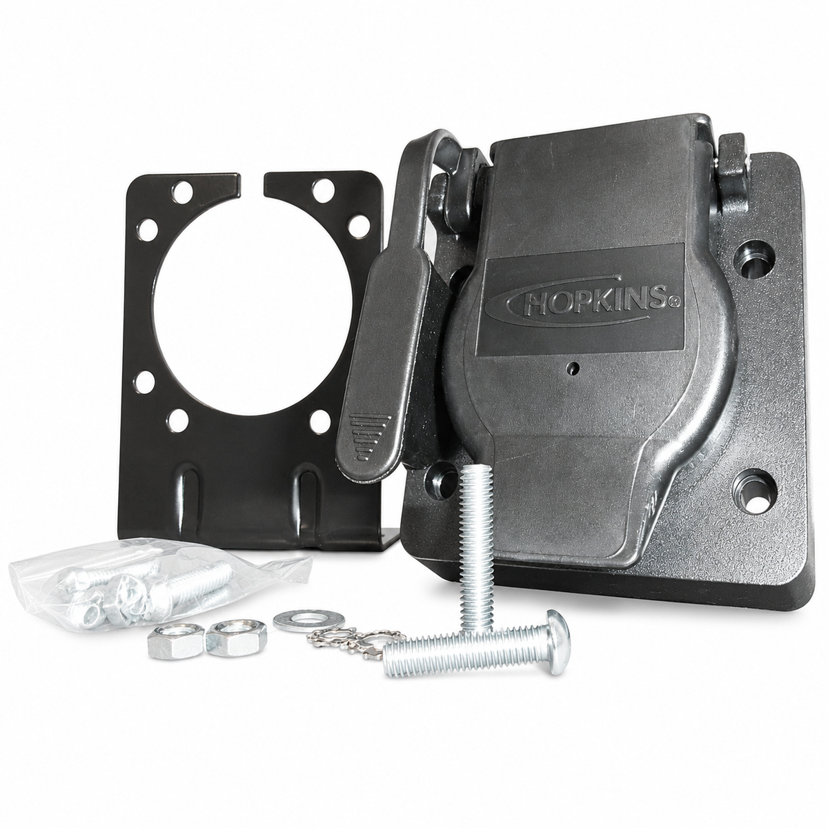 Hopkins 42145 Multi-Tow Trailer Connector — 7-Way RV Blade & 4-Flat (42145)