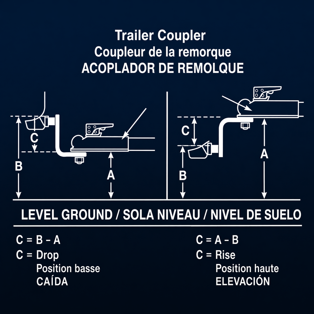 Draw-Tite Class V Heavy-Duty Ball Mount - 12,000 lbs Capacity - 2" Drop / 1" Rise (4280)