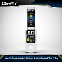 Draw-Tite Class V Heavy-Duty Ball Mount - 12,000 lbs Capacity - 2" Drop / 1" Rise (4280)