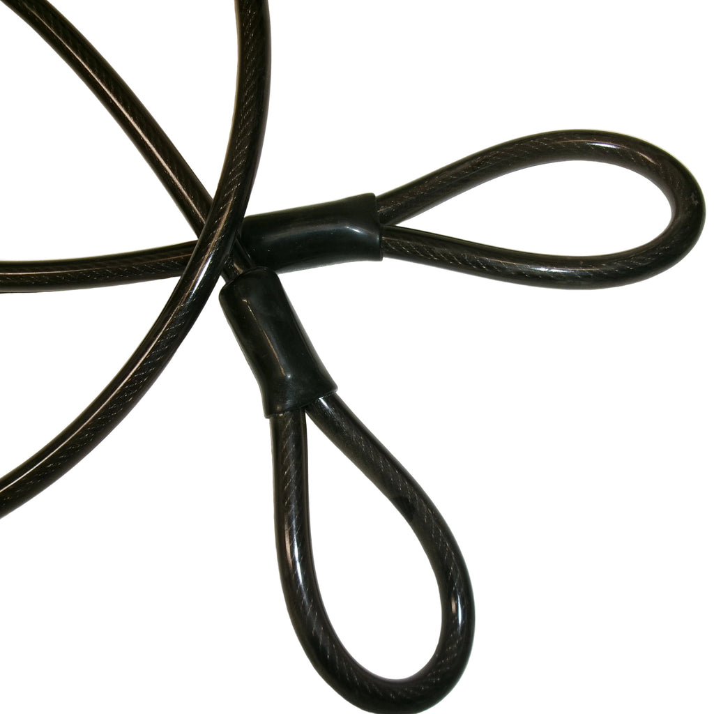 5/16" x 4' Heavy-Duty Vinyl-Coated Steel Cable Lock With Padlock (43680)