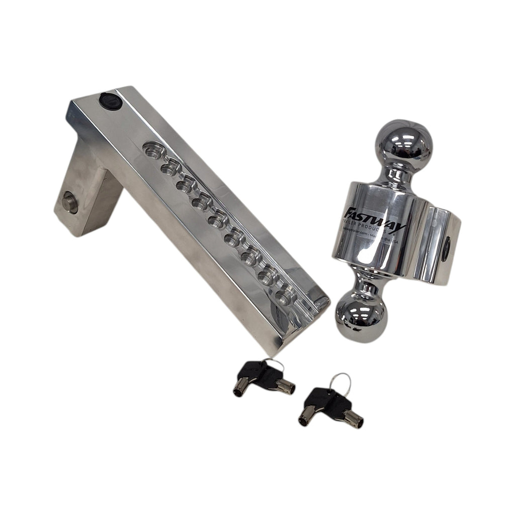 Fastway FLASH SIMPLE Ball Mount – 4" Drop, 2" Receiver, Dual Ball - 2" & 2-5/16" (44-00-4900)