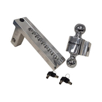 Fastway FLASH SIMPLE Ball Mount – 4" Drop, 2" Receiver, Dual Ball - 2" & 2-5/16" (44-00-4900)