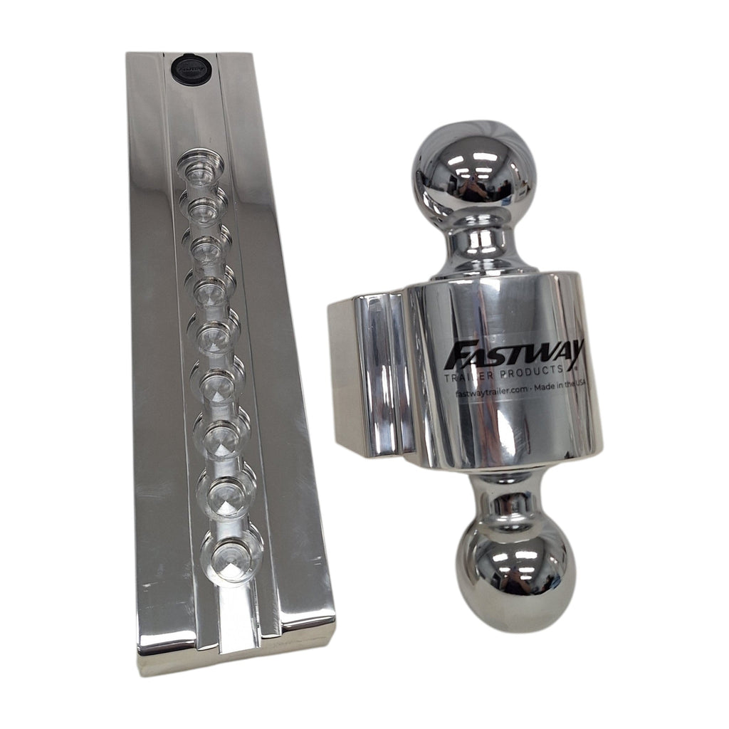 Fastway FLASH SIMPLE Ball Mount – 4" Drop, 2" Receiver, Dual Ball - 2" & 2-5/16" (44-00-4900)